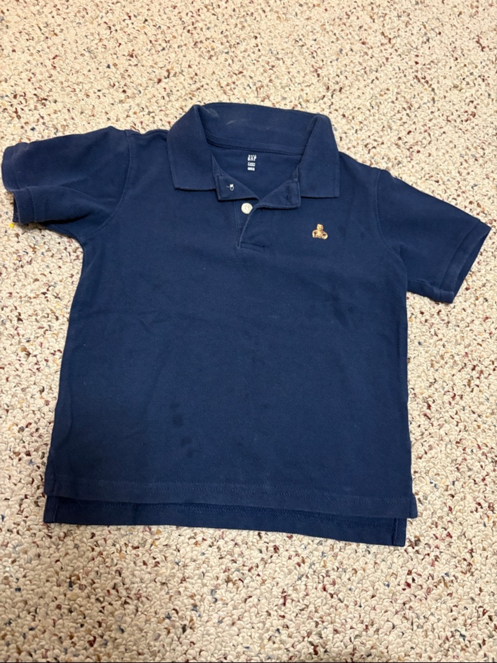 GAP Navy Polo with Small Embroidered Bear